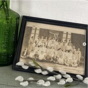 Antique Vintage Photograph Group School Class Kids Children Photo 1929
